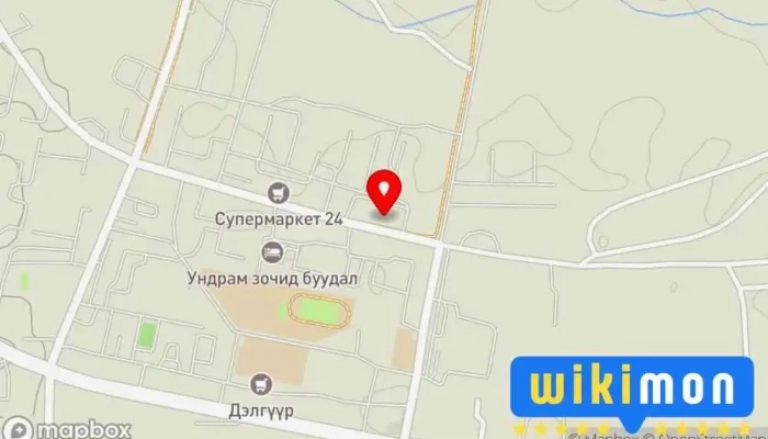 гэсэн газрын зураг Өргөжих Тавилгын дэлгүүр дээр Дархан