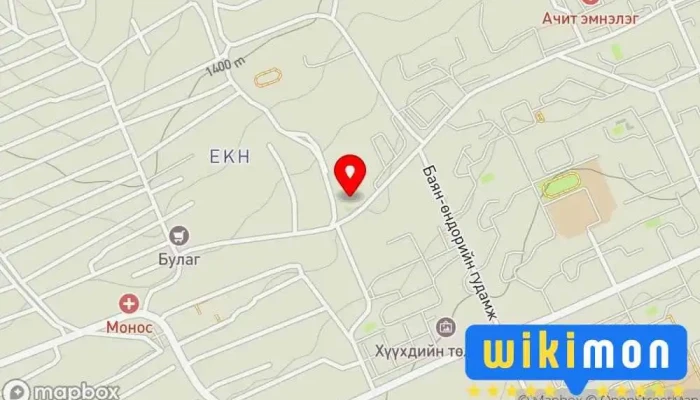 гэсэн газрын зураг Орхон аймгийн Хөдөлмөр, Халамжийн Үйлчилгээний Газар Засгийн газрын байшин дээр Эрдэнэт