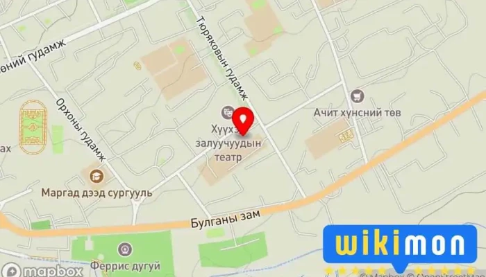 гэсэн газрын зураг ОРХОН БШУГ (Эрдэнэт БШУГ) Боловсролын төв дээр Эрдэнэт