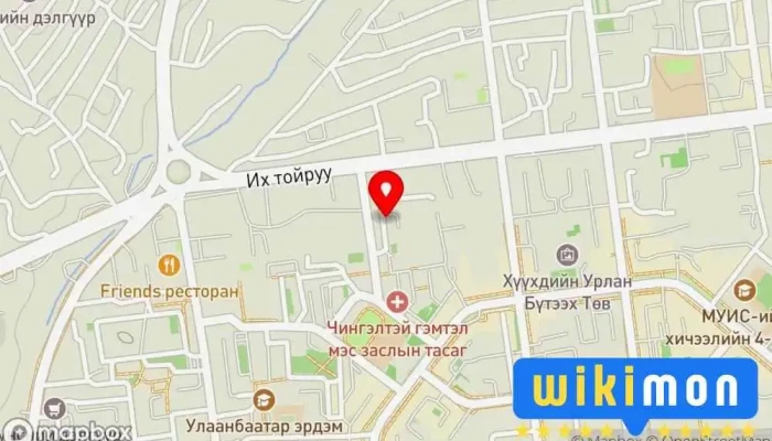 гэсэн газрын зураг Орон сууц нийтийн аж ахуйн удирдах газар Housing utility company дээр Улаанбаатар