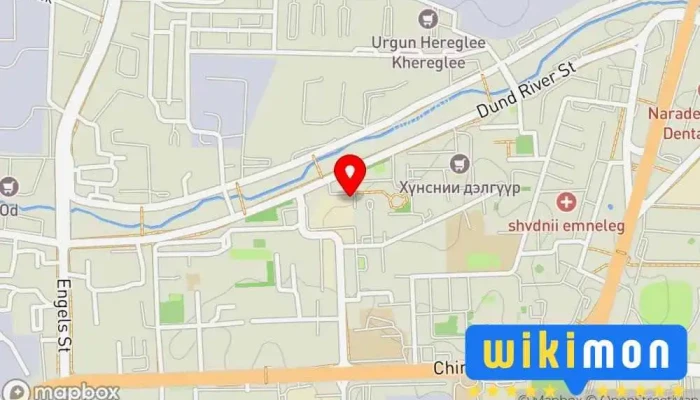 гэсэн газрын зураг ОСНААУГ Хэрэглэгчдэд үйлчлэх төв-10  дээр Улаанбаатар