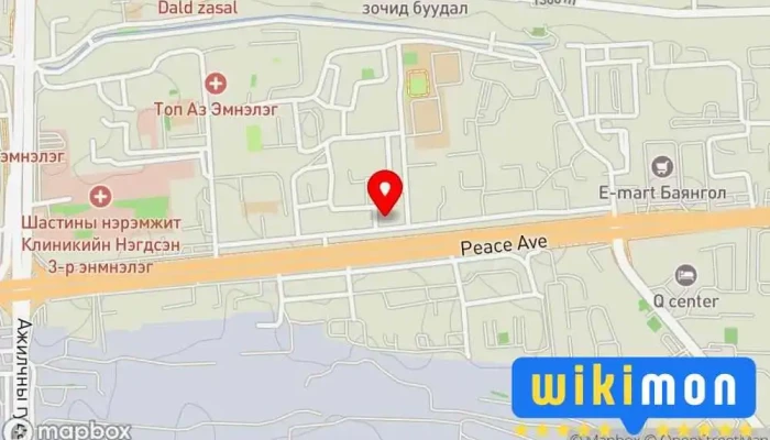 гэсэн газрын зураг өвөрмонгол Ресторан дээр Улаанбаатар