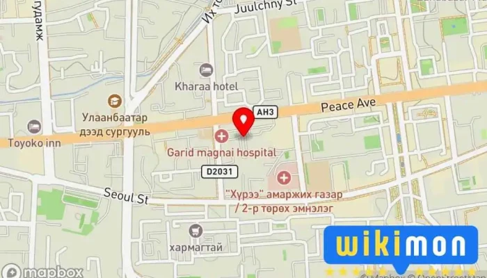 гэсэн газрын зураг Oyunii hugjil bolowsroliin tuw Боловсролын төв дээр Улаанбаатар
