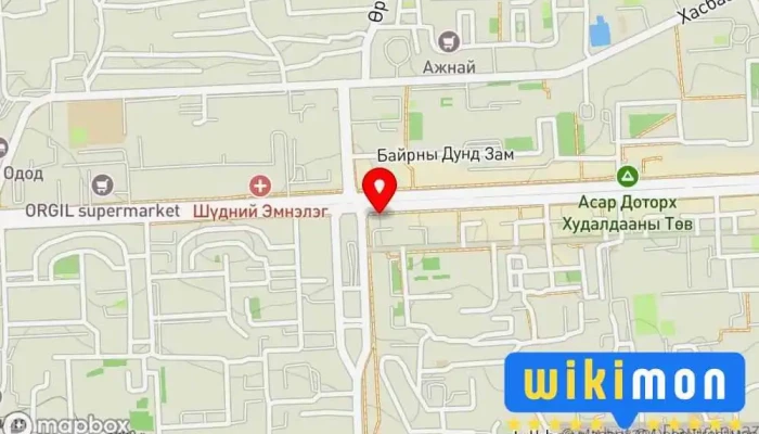гэсэн газрын зураг PC Mall 3,4-р хороолол салбар Их дэлгүүр, Худалдааны гудамж дээр Bayngol district