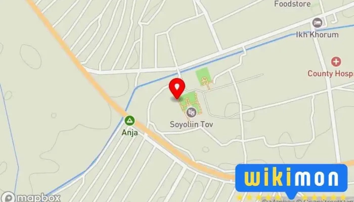 гэсэн газрын зураг post officr Шуудан дээр Хархорин