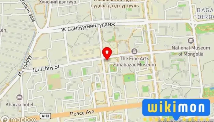 гэсэн газрын зураг Red Ger Gallery Урлагийн Төв дээр Улаанбаатар