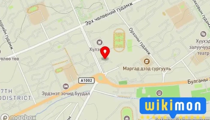 гэсэн газрын зураг Рояал зочид буудал Зочид буудал дээр Эрдэнэт