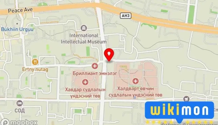 гэсэн газрын зураг Royal House Hotel Зочид буудал дээр Улаанбаатар