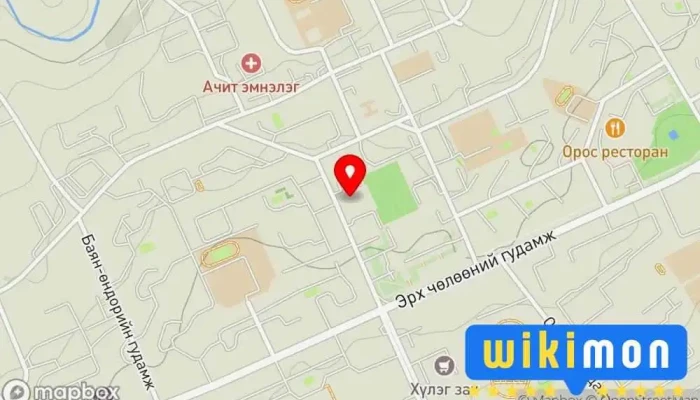 гэсэн газрын зураг Сансар зочид буудал Зочид буудал дээр Эрдэнэт