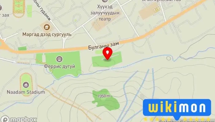 гэсэн газрын зураг Sarkhia Tsanyn Baaz Спортын ордон дээр Эрдэнэт