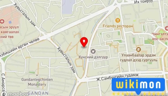 гэсэн газрын зураг Сэргээгдэх эрчим хүч үйлдвэрлэгчдийн холбоо - MRIA Компаний Оффис дээр Улаанбаатар