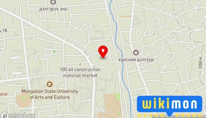 гэсэн газрын зураг Сэргээн засалт, сургалт, үйлдвэрлэлийн төвийн II байр Төрийн Алба дээр Улаанбаатар