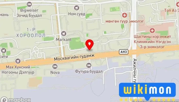гэсэн газрын зураг Шидэт Шогол Саппоро Дэлгүүр дээр Улаанбаатар