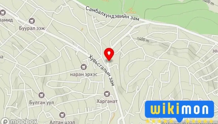 гэсэн газрын зураг Shifu auto ugaalga  дээр Улаанбаатар
