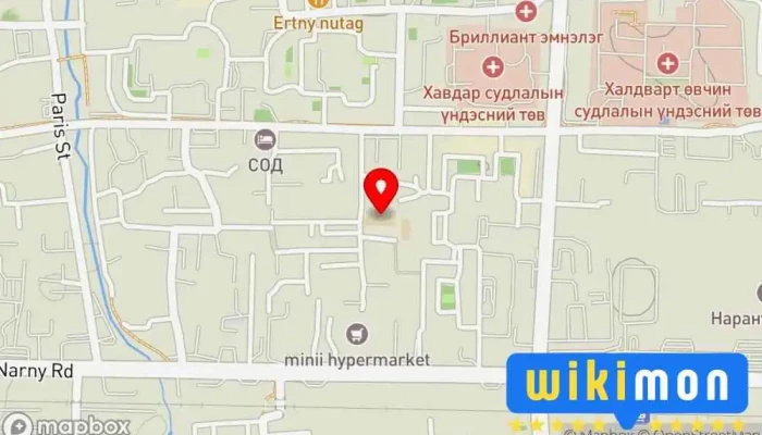 гэсэн газрын зураг Шинэ Монгол бүрэн дунд сургууль Сургууль дээр Улаанбаатар