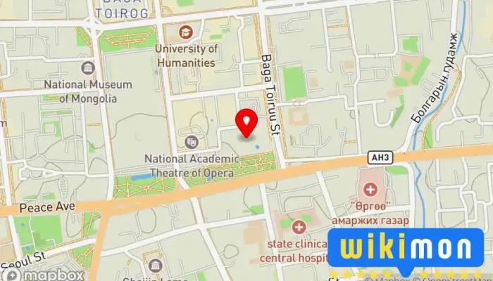 гэсэн газрын зураг Sichuan Chinese Restaurant Хятад хоолны ресторан дээр Улаанбаатар