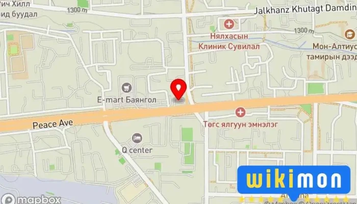 гэсэн газрын зураг SKY KOREAN RESTAURANT Ресторан дээр Bayangol District, 6th Khoroo