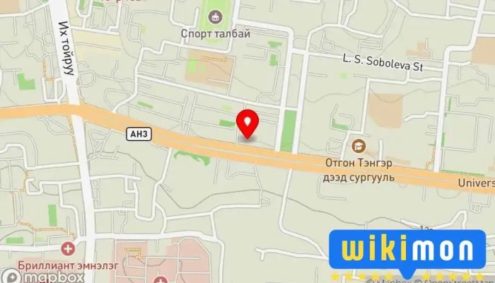 гэсэн газрын зураг Стандарт, хэмжил зүйн газрын I байр Холбоо буюу Байгууллага дээр Улаанбаатар