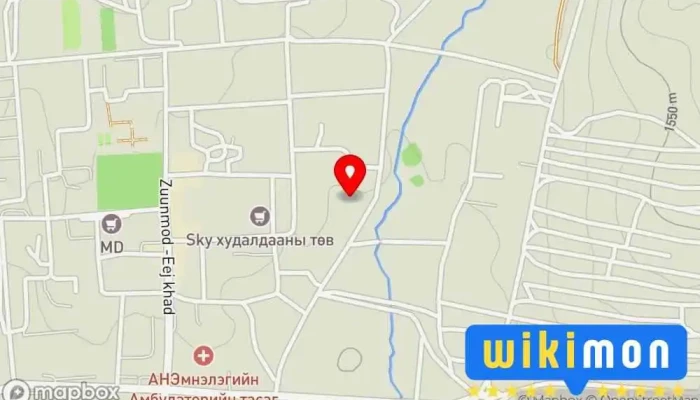 гэсэн газрын зураг Сургууль Сургууль дээр Зуунмод