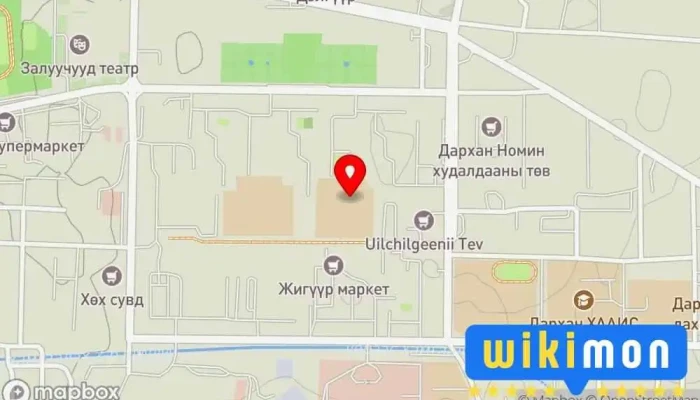 гэсэн газрын зураг Surguuli Ахлах сургуулиуд дээр Дархан