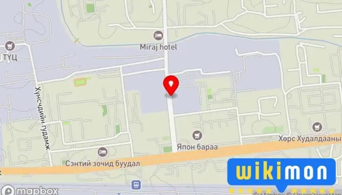 гэсэн газрын зураг Сүү хувьцаат компани Bus stop дээр Улаанбаатар