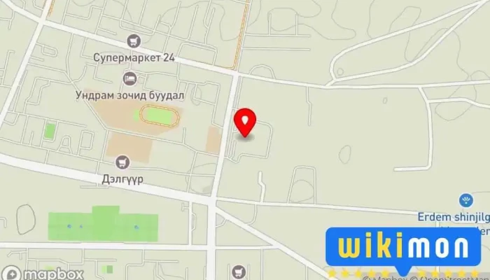гэсэн газрын зураг Teddy Электрон барааны дэлгүүр дээр Дархан