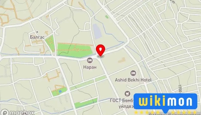 гэсэн газрын зураг Тээвэрийн товчоо Дамжих зогсоол дээр Цэцэрлэг