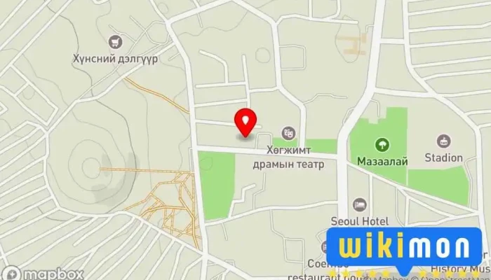 гэсэн газрын зураг Тэмүүжин хүүхдийн театр Хүүхдийн театр дээр Баянхонгор