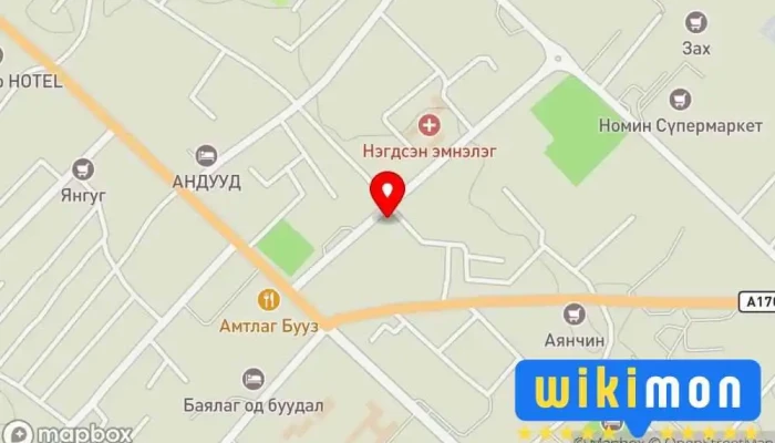 гэсэн газрын зураг Tenger hotel Зочид буудал дээр Улаангом