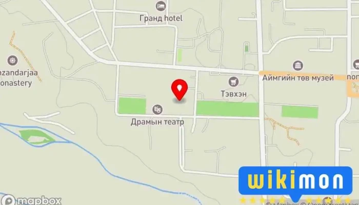 гэсэн газрын зураг The Chingunjav Square Үндэсний цэцэрлэгт хүрээлэн дээр Мөрөн