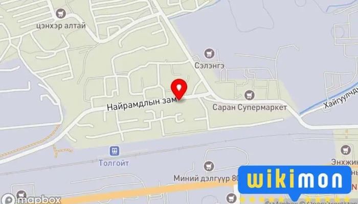 гэсэн газрын зураг TIRE CENTER - ДУГУЙНЫ АГУУЛАХ /цэргийн хотхон/ Хуучин Дугуйны Дэлгүүр дээр Улаанбаатар
