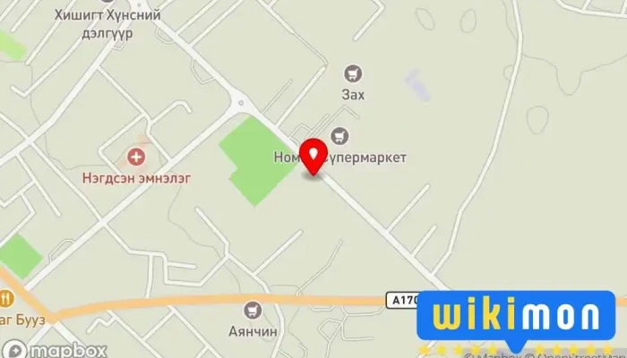 гэсэн газрын зураг Tire Shop, Дугуйн худалдаа, Дугуй засвар Автомашин засварын газар дээр Улаангом