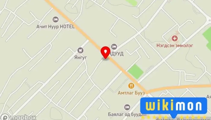 гэсэн газрын зураг Tobu center Ресторан дээр Улаангом