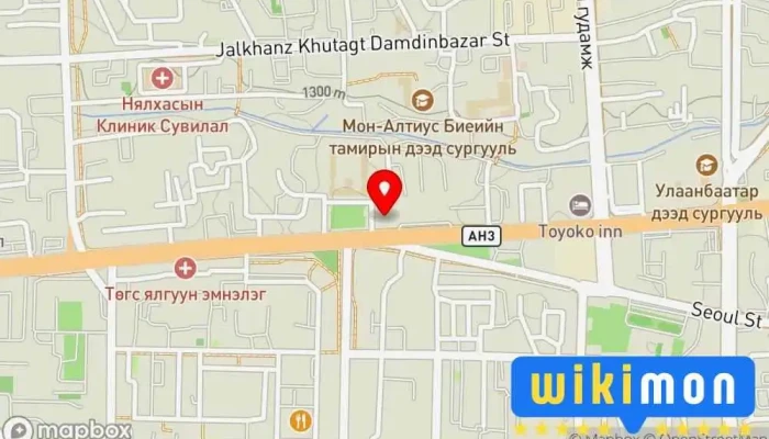 гэсэн газрын зураг Төмөр замын соёлын ордон Урлаг дээр Улаанбаатар