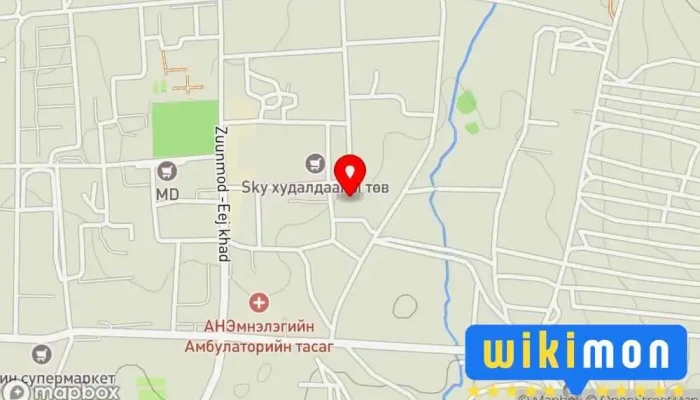 гэсэн газрын зураг Төв аймгийн эрүүл мэндийн газар Health defartment of tuv province  дээр Зуунмод