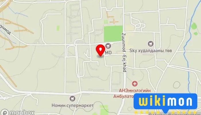гэсэн газрын зураг Төв аймгийн Үйлчилгээний нэгдсэн төв Компаний Оффис дээр Зуунмод