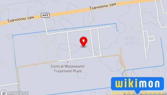 гэсэн газрын зураг Төв цэвэрлэх байгууламж Цэвэрлэх Үйлчилгээ дээр Улаанбаатар