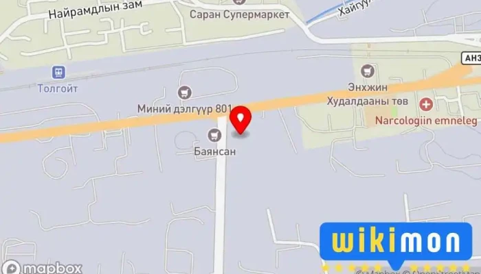 гэсэн газрын зураг Truckmaster Автомашины сэлбэгийн дэлгүүр дээр Улаанбаатар