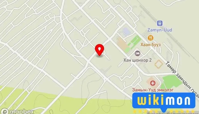 гэсэн газрын зураг Цагаан тэмээт Ресторан дээр Замын-Үүд