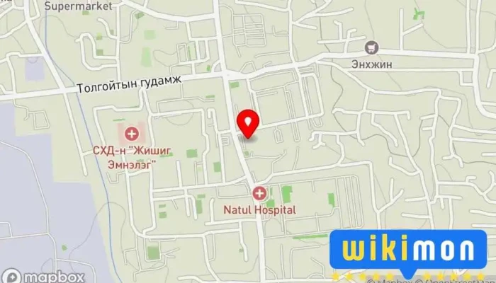 гэсэн газрын зураг Цагаан Уул Эмэгтэйчүүдийн эмнэлэг Эмэгтэйчүүдийн Эрүүл Мэндийн Эмнэлэг дээр Улаанбаатар