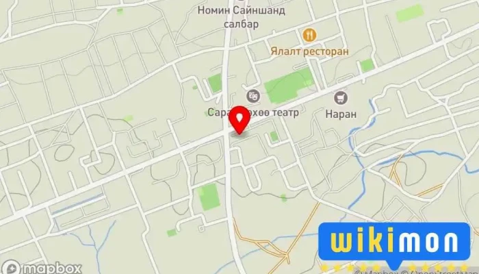 гэсэн газрын зураг Цэгц Утга ХХК Бичиг хэрэгслийн дэлгүүр дээр Сайншанд