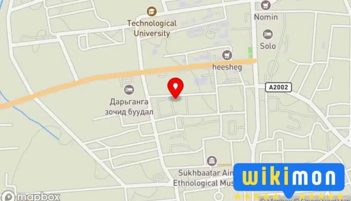 гэсэн газрын зураг Цэлмэг хотхон  дээр Баруун−Урт