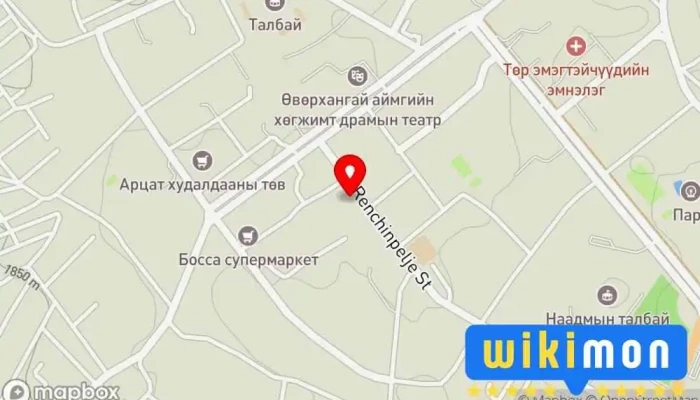 гэсэн газрын зураг Цэнтрал плаза Дэлгүүр дээр Арвайхээр