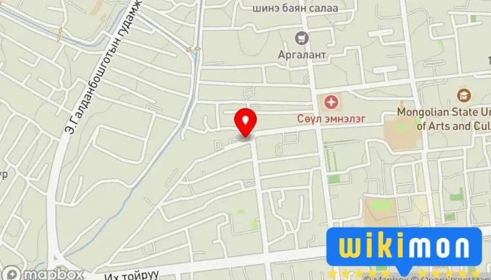 гэсэн газрын зураг Цэцэгт мэндчилгээ Бөөний төв Дэлгүүр дээр Улаанбаатар