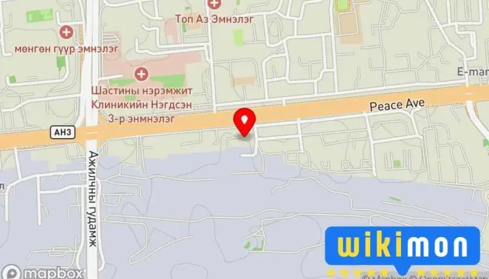 гэсэн газрын зураг Цэцүүх оффис үйлчилгээний төв Tsetsuuh office Chemical wholesaler дээр Улаанбаатар