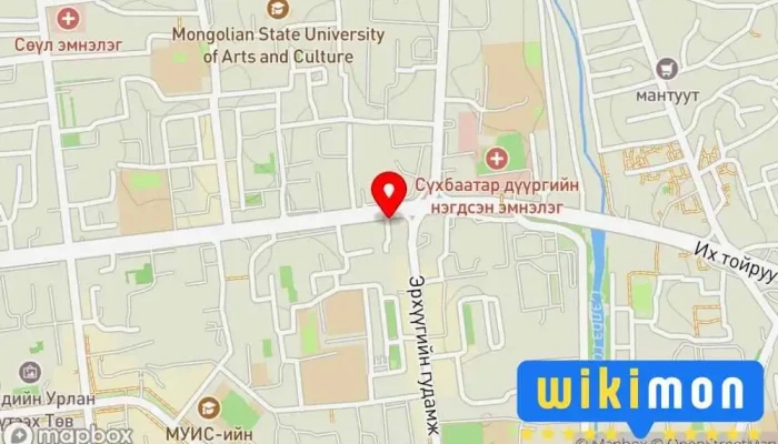 гэсэн газрын зураг Цогц чадвар сургалтын төв Сургууль дээр Улаанбаатар