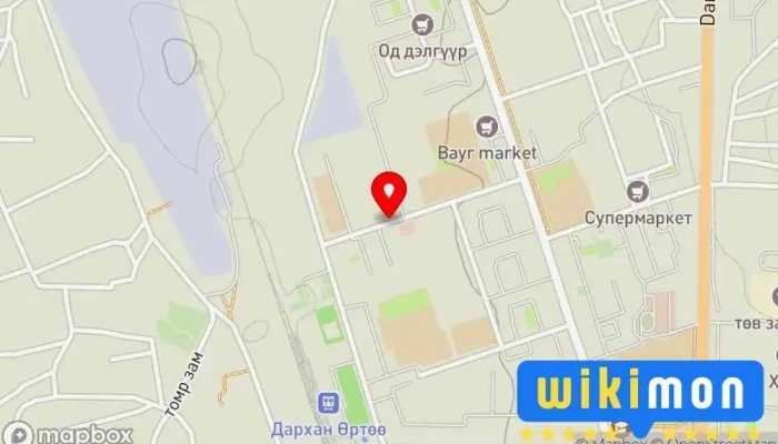 гэсэн газрын зураг цугларах цэг Агуулах дээр Дархан