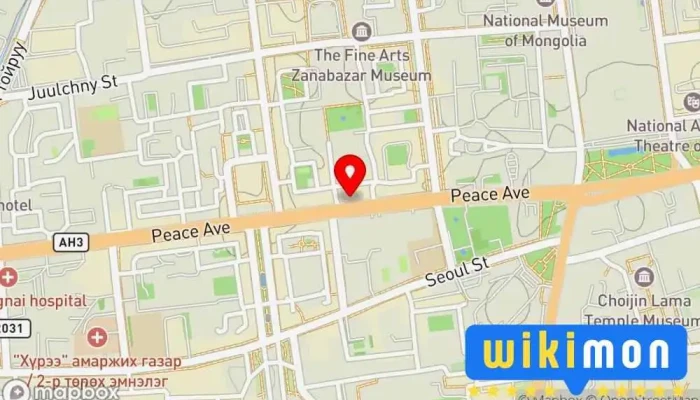 гэсэн газрын зураг Тулга Гоёл Мөнгөн Аяга  дээр Улаанбаатар