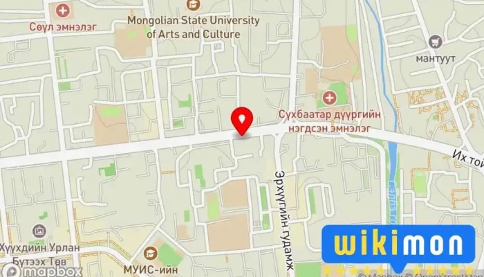 гэсэн газрын зураг ТУЛГА ТЕХНИК ХХК Дэлгүүрийн тоног төхөөрөмж нийлүүлэгч, Дэлгүүр дээр Улаанбаатар