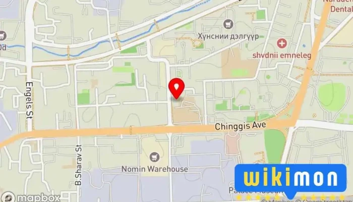гэсэн газрын зураг UB City hotel Зочид буудал дээр Улаанбаатар